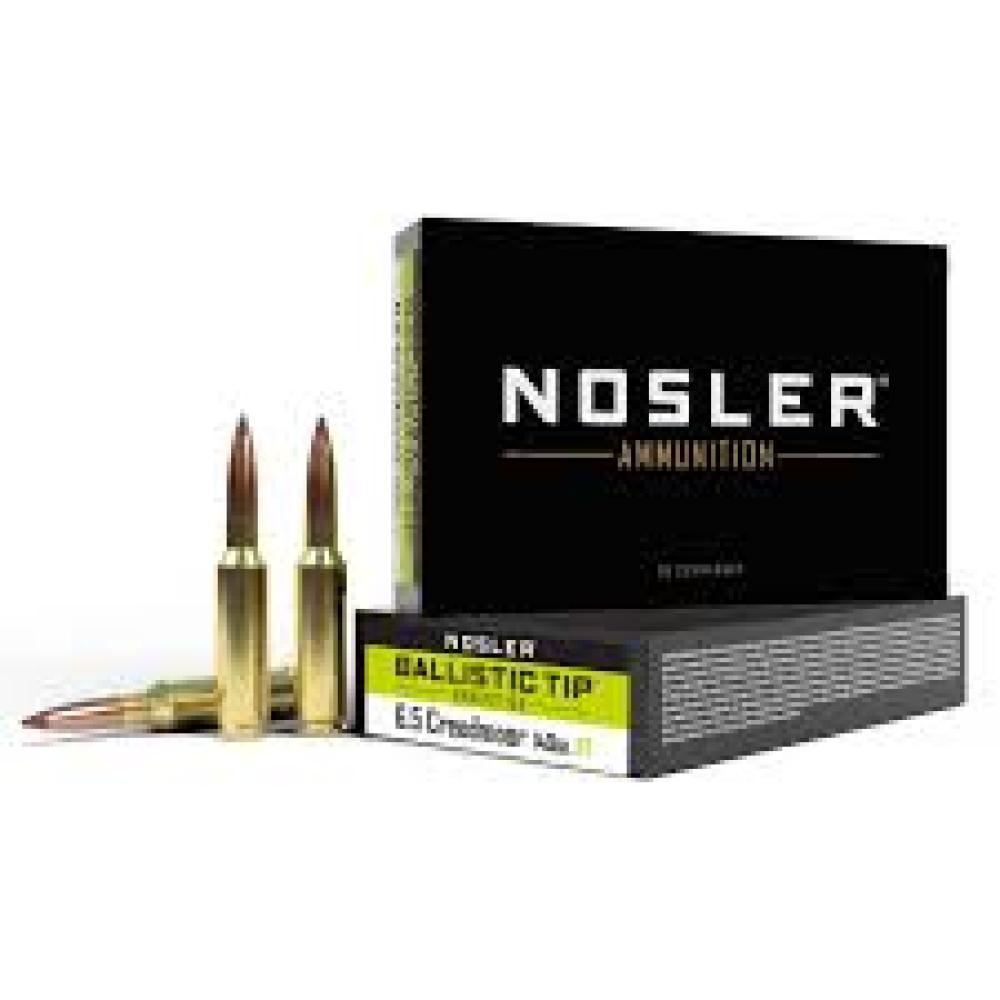 Nosler Ballistic Tip Hunting Ammo 6.5mm Creedmoor 140gr, Ballisti