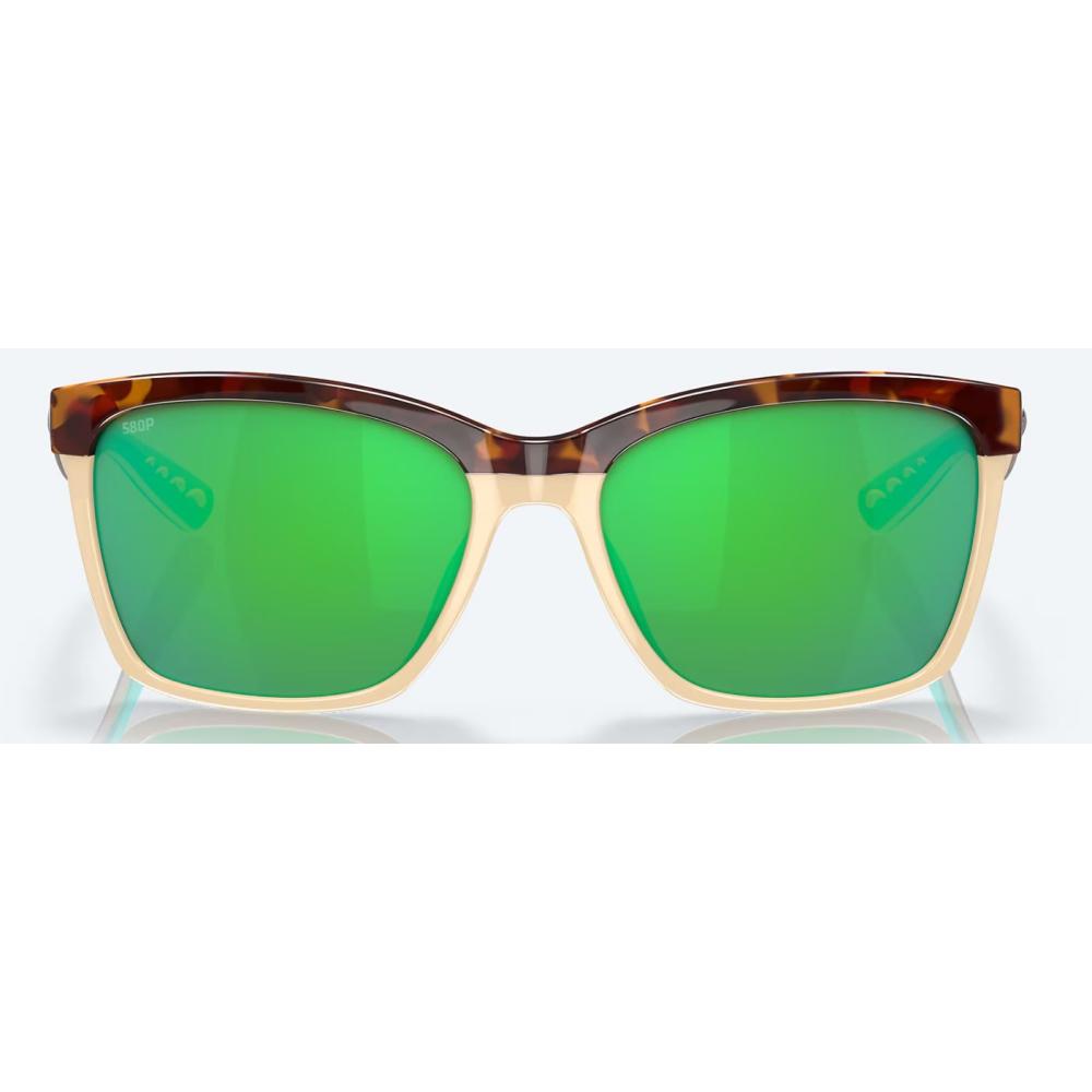 Anaa Retro Tort/Cream/Mint w/Green Mirror 580P Sunglasses Anaa Retro Tort/Cream/Mint w/Green Mirror 580P Sunglasses