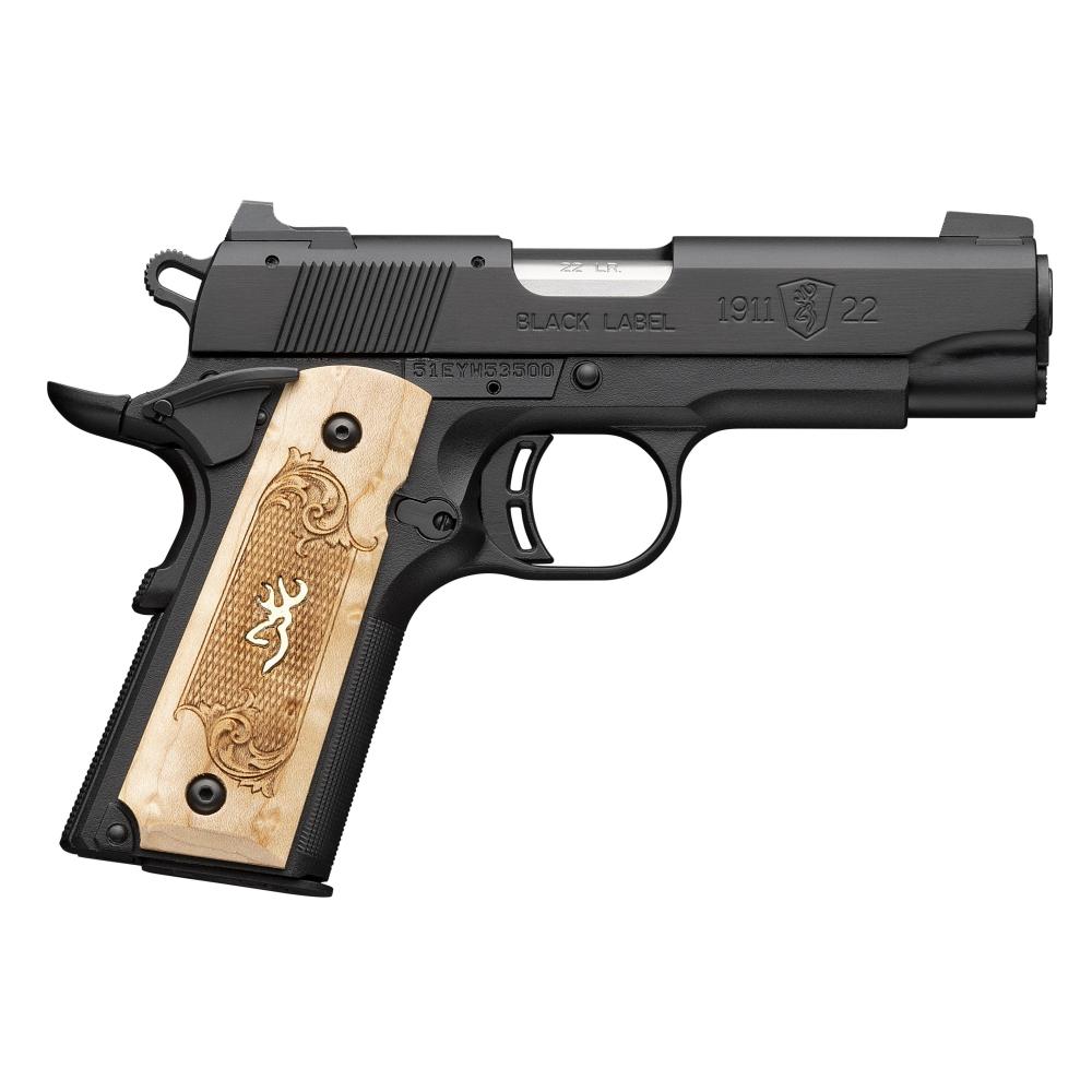 Browning 1911-22 Black Label Medallion Maple Compact 22 LR 3 5/8"