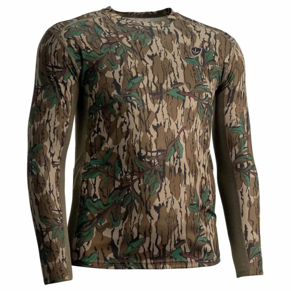 Blocker Outdoors Finisher Fused Cotton LS Shirt Mossy Oak Greenleaf