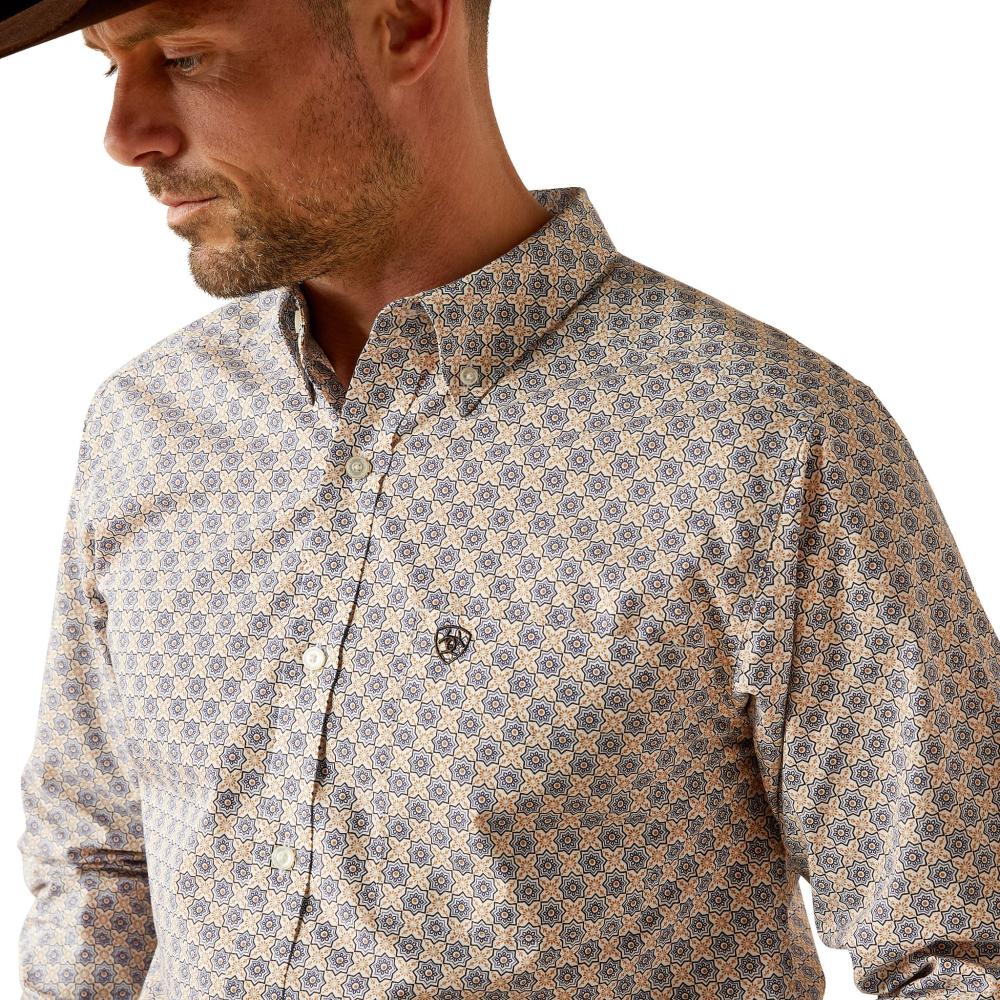 Ariat Cario Fitted Shirt Gray/Blue Ariat Cario Fitted Shirt Gray/Blue