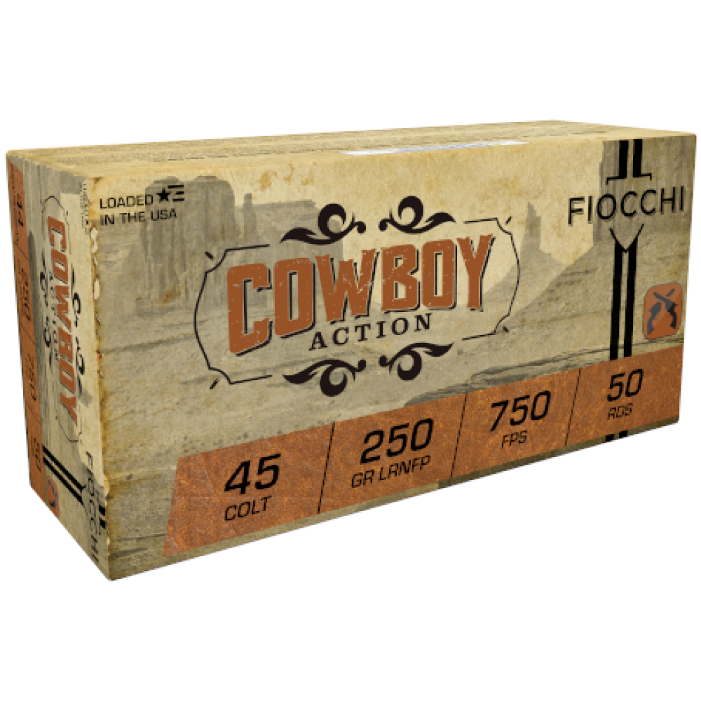 Fiocchi Cowboy Action 45 Colt 250 GR LRNFP 50 RDS