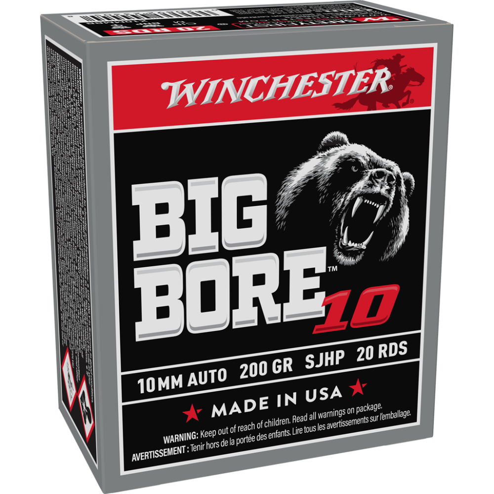 WINCHESTER BIG BORE 10MM AUTO 200GR SJHP 20 RDS