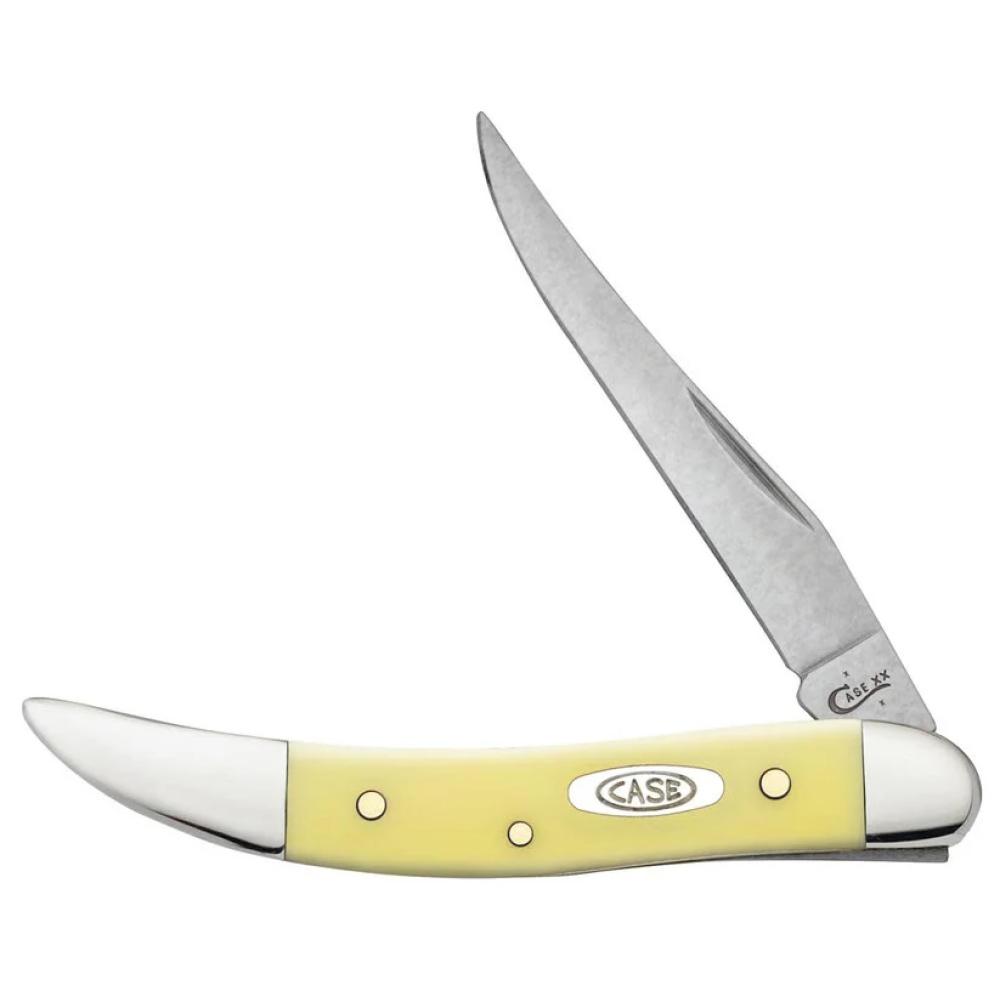 Case Toothpick Pocket Knife 1 Blade 3" Yellow