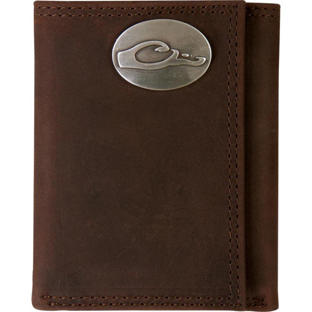 Drake Leather Wallet Brown OSFM