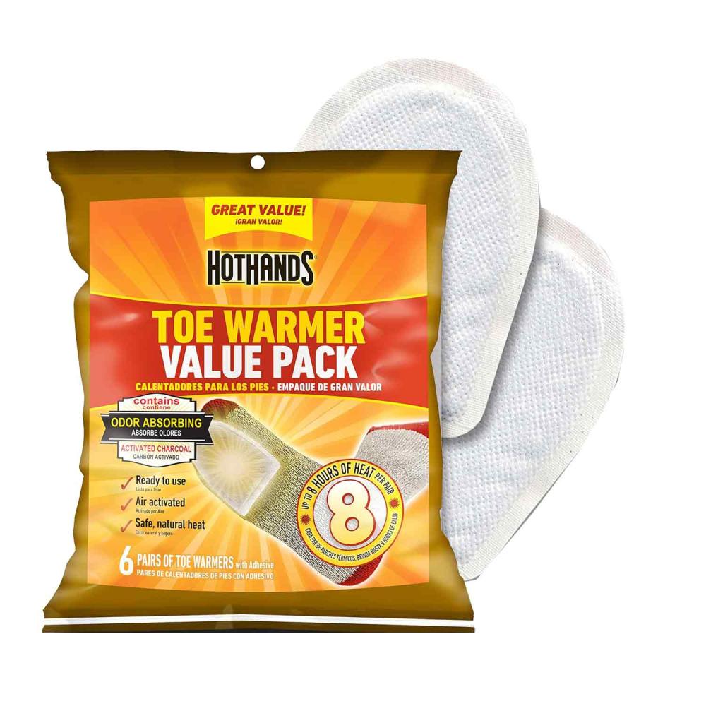 Hot Hands Toe Warmer Value Pack 6 pairs