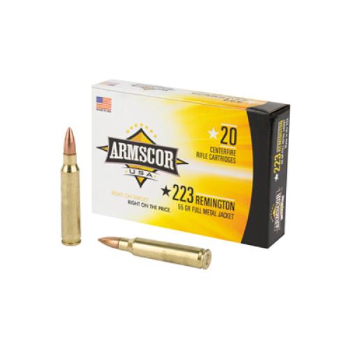 Armscor FAC2231N USA Competition 223 Rem 55 gr, Full Metal Jacket (FMJ), 20 Per Box/ 50 Cs