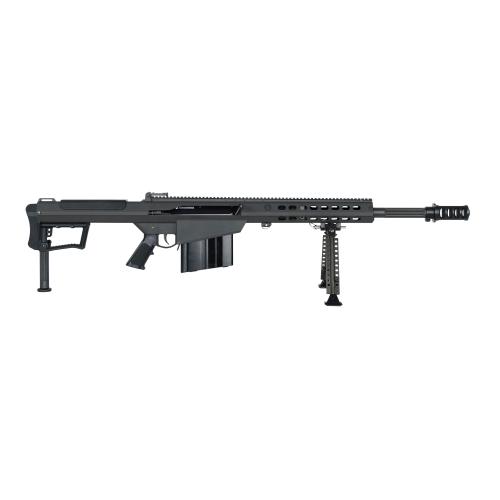 Barrett, M107A1, 50 BMG, 20" Barrel, Cerakote Finish, Black, Front and Rear Flip Sights, 10 Rounds, 1 Magazine, Monopod, Bipod and Pelican Hard Case Included