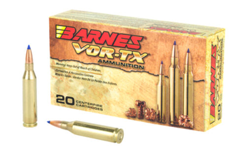 Barnes Bullets 21522 VOR-TX Rifle 243 Win 80 gr, Tipped TSX Boat-Tail, 20 Per Box/ 10 Cs