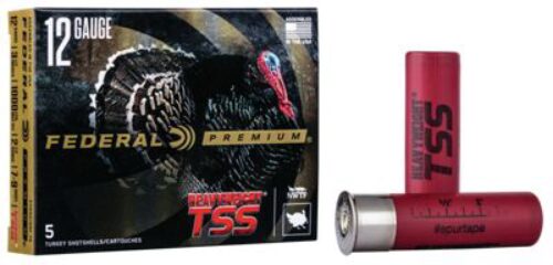 Federal PTSS419F9 Premium Turkey Heavyweight TSS 410 Gauge 3 13/16 oz 1100 fps Tungsten 9 Shot 5 Bx/10 Cs