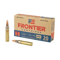 Frontier Cartridge,  Hornady 556 NATO, 55 Grain, FM193, FMJ, 20