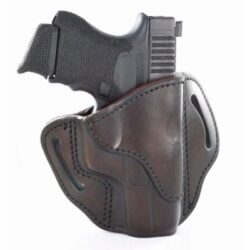 1791 Gunleather BH21SBRR BH2.1  OWB Size 2.1 Signature Brown Leather Belt Slide Compatible w/Glock 17/S&W M&P Shield/Springfield XD Right Hand