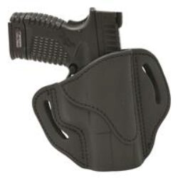 1791 Gunleather BH21SBLR BH2.1  OWB Size 2.1 Stealth Black Leather Belt Slide Compatible w/Glock 17/S&W M&P Shield/Springfield XD Right Hand