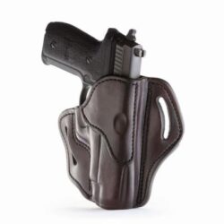 1791 Gunleather BH23SBRR BH2.3  OWB Size 2.3 Signature Brown Leather Belt Slide Compatible w/Glock 17/Sig P226/HK VP9 Right Hand
