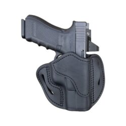 1791 Gunleather ORBH21SBLR BH2.1 Optic Ready OWB Size 2.1 Stealth Black Leather Belt Slide Compatible w/Glock 17/S&W M&P Shield/Springfield XD Right Hand