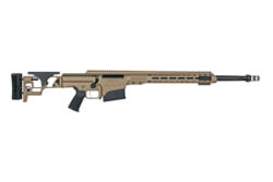 Barrett 18491 MRAD  308 Win 22 10+1 Flat Dark Earth Cerakote Flat Dark Earth Folding with Adjustable LOP Stock Black Polymer Grip Right Hand