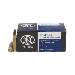 FN 10700012 High Performance  5.7x28mm 27 gr Lead Free Hollow Point 50 Per Box/ 40 Cs