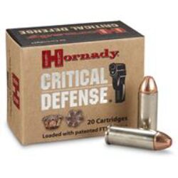 Hornady 92790 Critical Defense  45 Colt (LC) 185 gr Hornady Flex Tip eXpanding (FTX) 20 Per Box/ 10 Cs