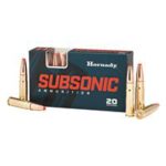 Hornady 80877 Subsonic Rifle 300 Blackout 190 gr Sub-X (SX) 20 Per Box/ 10 Cs