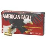 Federal AE380AP American Eagle Handgun 380 ACP 95 gr Full Metal Jacket (FMJ) 50 Per Box/ 20 Cs