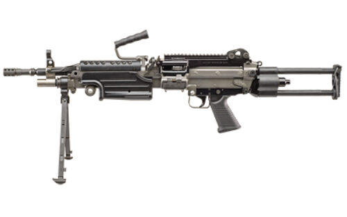FN 46100171 M249S Para 5.56x45mm NATO  16.10 Barrel 30+1 Mag Or 200rd Belt Capacity, Black  Rotating & Telescoping Stock, Hydraulic Recoil Buffer, Non-Slip Buttplate, Optics Ready