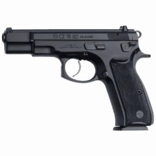 CZ-USA 01130 CZ 75 B *CA Compliant 9mm Luger 4.60 10+1 Overall Black Finish with Inside Railed Steel Slide, Polymer Grip, Non-Tilted Barrel & Decocker Safety
