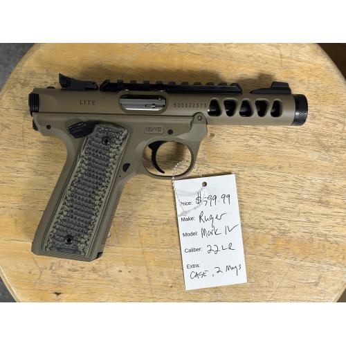 New Ruger Mark IV 22 LR (Consignment)