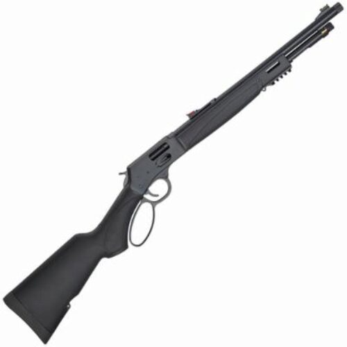 Henry H012MX Big Boy X Model Lever Action 357 Mag Caliber with 7+1 Capacity, 17.40 Barrel, Overall Blued Metal Finish & Black Synthetic Stock, Right Hand (Full Size)