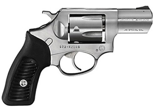 Ruger 5737 SP101  38 Special  2.25 Barrel 5rd Triple-Locking Cylinder, Satin Stainless Steel, Cushioned Rubber With Synthetic Insert Grip, Transfer Bar Safety
