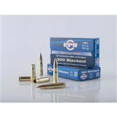 PPU PP300BF Standard Rifle  300 Blackout 125 gr Full Metal Jacket (FMJ) 20 Per Box/ 50 Cs
