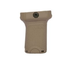 BCM VGSFDE BCMGunfighter Short Vertical Grip Made of Polymer With Flat Dark Earth Aggressive Textured Finish with Storage Compartment for Picatinny Rail