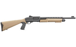 Charles Daly 930279 301  12 Gauge 3 5+1 18.50 Barrel w/Heat Shield, Black Metal Finish,  Synthetic Flat Dark Earth Fixed Pistol Grip Stock & Forend, Auto Ejection, Includes 3 Choke Tubes