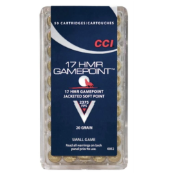 CCI 0052    17HMR              20 GAMEPNT    50/40