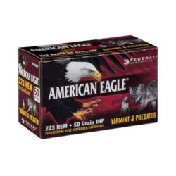Federal AE22350VP American Eagle Varmint & Predator 223 Rem 50 gr Jacketed Hollow Point (JHP) 50 Per Box/5 Cs