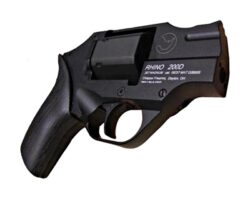 Chiappa Firearms CF340217 Rhino 200D 357 Mag Caliber with 2 Black Anodized Finish Barrel, 6rd Capacity Blued Finish Cylinder, Black Anodized Finish Aluminum Frame & Black Rubber Grip
