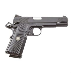 Wilson Combat CQBFS9A CQB  9mm Luger 5 8+1 Stainless Match Grade Barrel Black Carbon Steel Slide with Front Serrations Black G10 Starburst Grip Fiber Optic Sight Ambi Thumb Safety