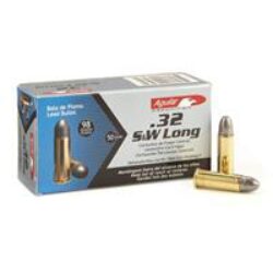 Aguila 1E322340 Target & Range Handgun 32 S&W Long 98 gr Lead Round Nose (LRN) 50 Per Box/ 20 Cs