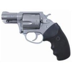 Charter Arms 73520 Mag Pug  Large 357 Mag, 5 Shot 2.20 Matte Stainless Steel Ported Barrel, Matte Stainless Steel Cylinder & Frame w/Black Finger Grooved Rubber Grip