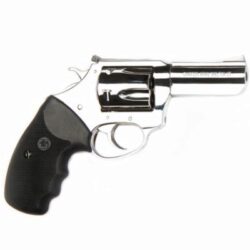Charter Arms 73539 Mag Pug  Large 357 Mag, 5 Shot 3 High Polished Stainless Steel Barrel, Cylinder & Frame w/Black Finger Grooved Rubber Grip