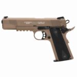 Walther Arms 5170310 1911 Colt Government A1 22 LR 12+1 5 Flat Dark Earth Serrated/Steel Slide, Flat Dark Earth Steel Frame w/Beavertail & Picatinny Rail Black Checkered Polymer Grips