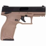 Taurus 1TX22141F TX22  22 LR 16+1 4.10 Matte Black Steel/Threaded Barrel, Black Hard Coat Anodized Serrated Slide, Flat Dark Earth Polymer Frame w/Picatinny Rail, FDE Polymer Grips