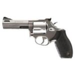 Taurus 2-440049TKR Tracker Model 44 44 Rem Mag Caliber with 4 Ported Barrel, 5rd Capacity Cylinder, Overall Matte Finish Stainless Steel, Finger Grooved Black Rubber Grip & Adjustable Rear Sight