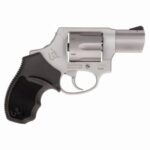 Taurus 2856029ULCH 856 Ultra-Lite 38 Special +P 6 Shot 2 Barrel, Overall Matte Finish Stainless Steel, Concealed Hammer Frame, Finger Grooved Black Rubber Grip