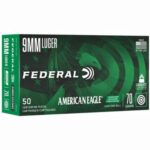 Federal AE9LF1 American Eagle IRT  9mm Luger 70 gr Lead-Free IRT 50 Per Box/ 10 Cs