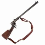 Heritage Mfg BR226B16HSLS Rough Rider Rancher 22 LR Caliber with 6rd Capacity, 16.12 Barrel, Black Oxide Metal Finish & Walnut Stock Right Hand (Full Size) Includes Leather Sling