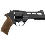 Chiappa Firearms 340220 Rhino 50DS 357 Mag Caliber with 5 Black Anodized Finish Picatinny Rail/Vent Rib Barrel, 6rd Capacity Blued Finish Cylinder, Black Anodized Finish Aluminum Frame & Walnut Grip