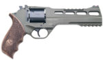 Chiappa Firearms 340282 Rhino 60DS 357 Mag Caliber with 6 Green Cerakote Finish Picatinny Rail/Vent Rib Barrel, 6rd Capacity Blued Finish Cylinder, Green Cerakote Finish Aluminum Frame & Walnut Grip