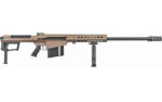 Barrett 18065 M107A1  50 BMG 29 10+1 Flat Dark Earth Cerakote Flat Dark Earth Fixed with Sorbothane Recoil Pad Stock Black Polymer Grip