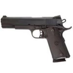 Rock Island 51431 Rock Standard FS 45 ACP Caliber with 5 Barrel, 8+1 Capacity, Overall Black Parkerized Finish Steel, Beavertail Frame, Serrated Slide & Black Rubber Grip