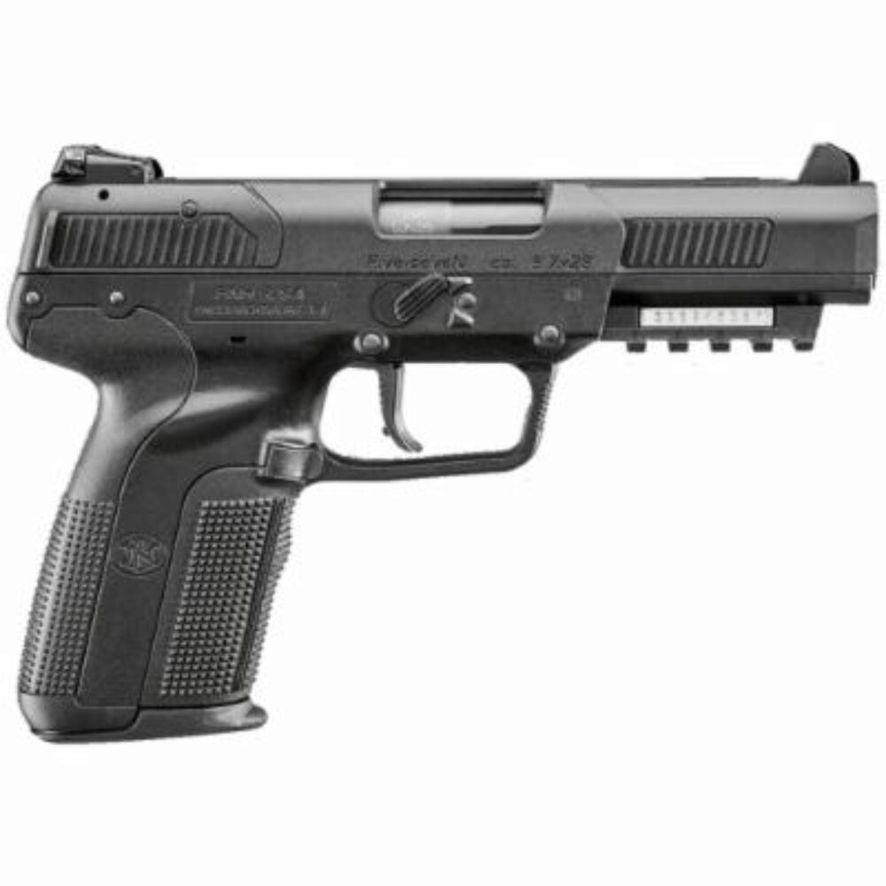 FN 3868929352 Five-seveN *CA Compliant 5.7x28mm 4.80 Barrel 10+1, Flat Dark Earth Polymer Frame With Mounting Rail & Serrated Trigger Guard, Ambidextrous Safety